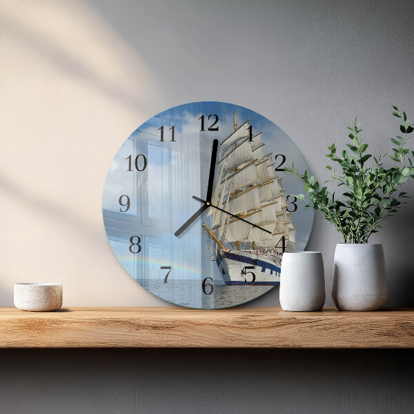 Round wall clock Ship