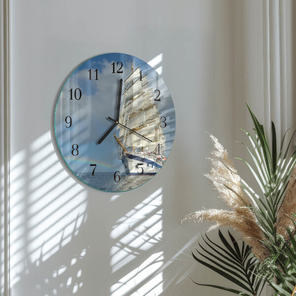 Round wall clock Ship