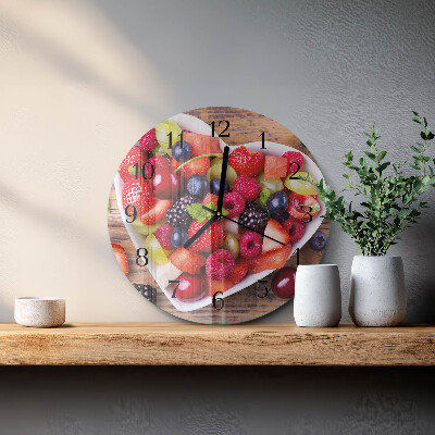 Round wall clock Fruit