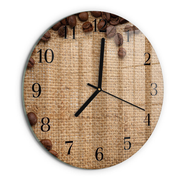 Round wall clock Coffee Beans