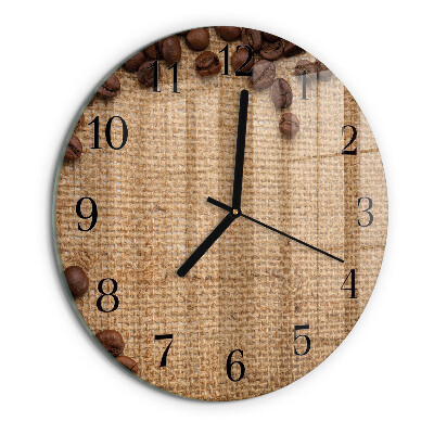 Round wall clock Coffee Beans