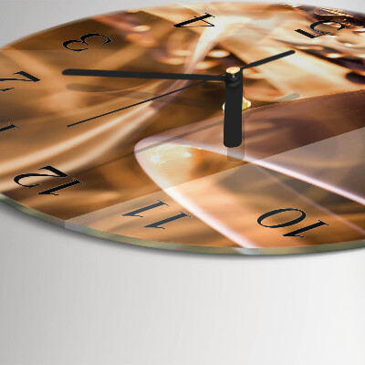 Round wall clock Coffee