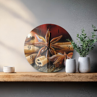 Round wall clock Anise Cinnamon