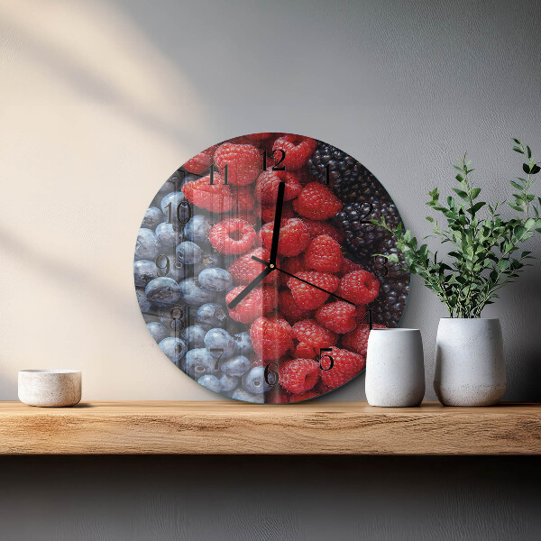 Round wall clock Berries