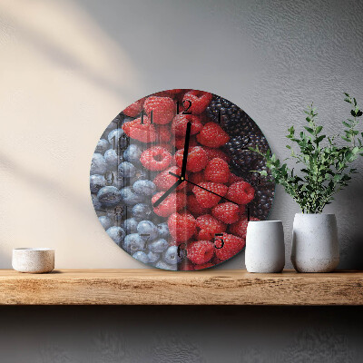 Round wall clock Berries