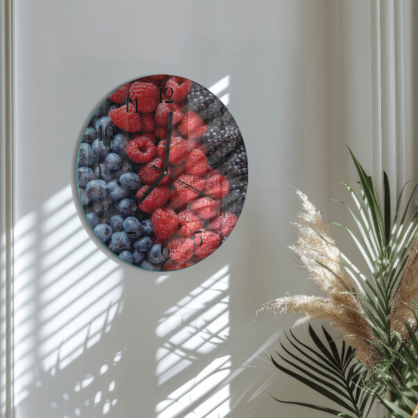 Round wall clock Berries