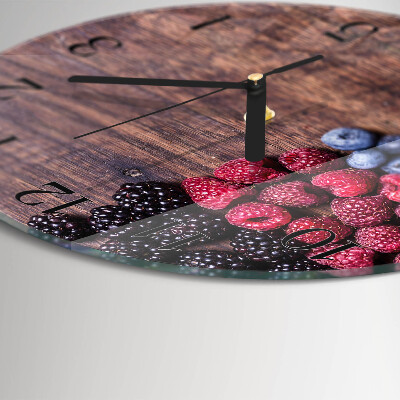 Round wall clock Forest fruits