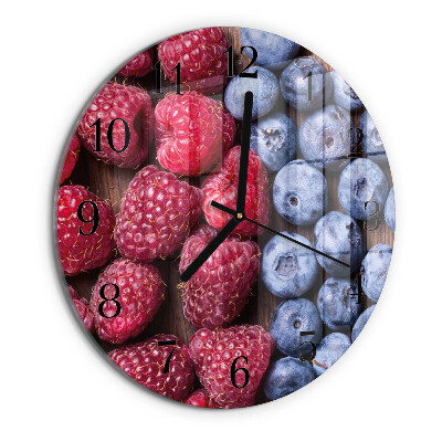 Round wall clock Forest fruits
