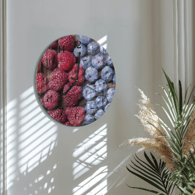 Round wall clock Forest fruits