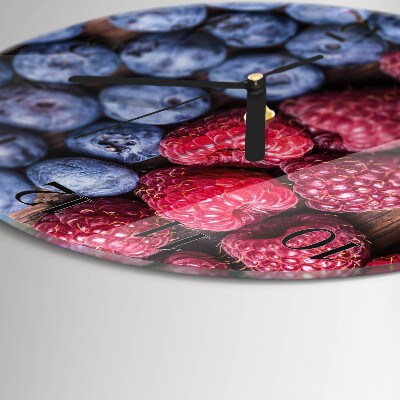 Round wall clock Forest fruits