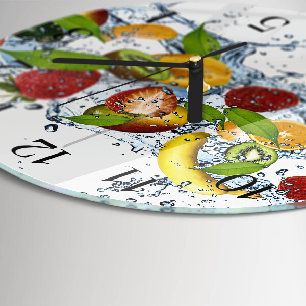 Round wall clock Fruit Water