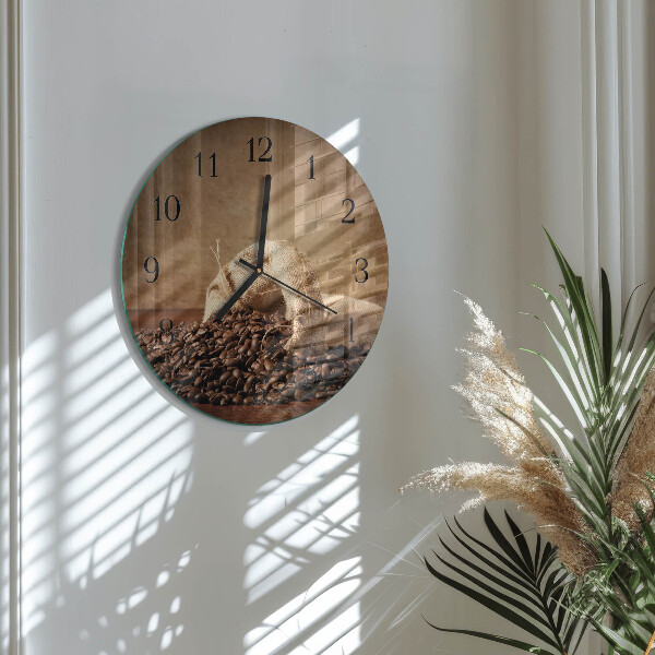 Round wall clock Coffee