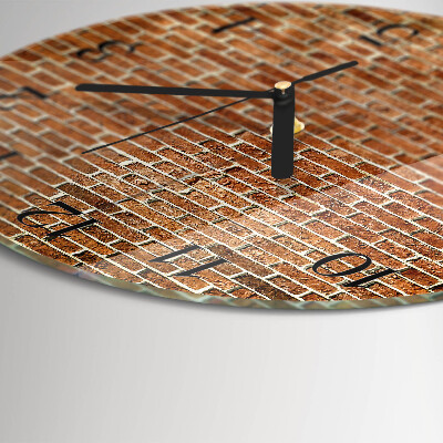 Round wall clock Brick