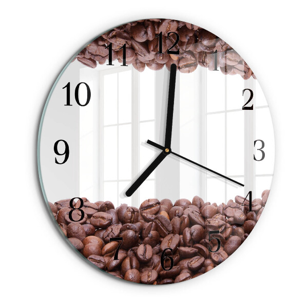 Round wall clock Coffee Beans