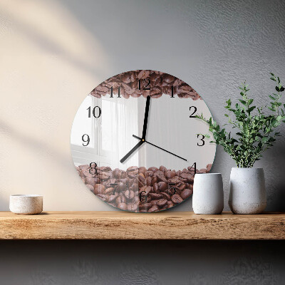 Round wall clock Coffee Beans