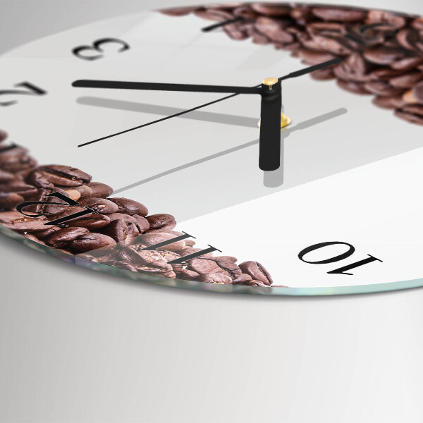 Round wall clock Coffee Beans