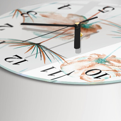 Round wall clock Dandelions