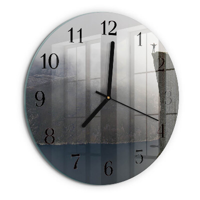 Round wall clock Abyss