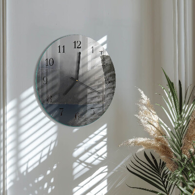Round wall clock Abyss