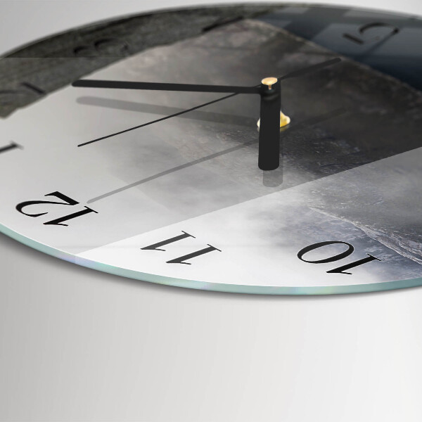 Round wall clock Abyss