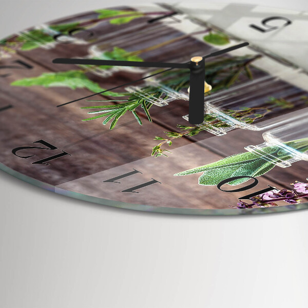 Round wall clock Herbs