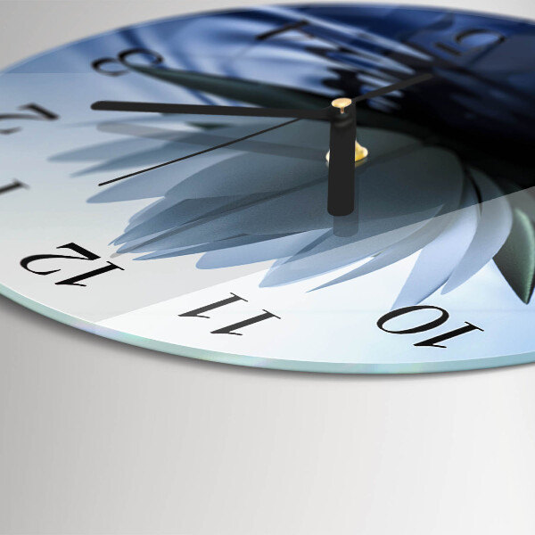 Round wall clock Water lily