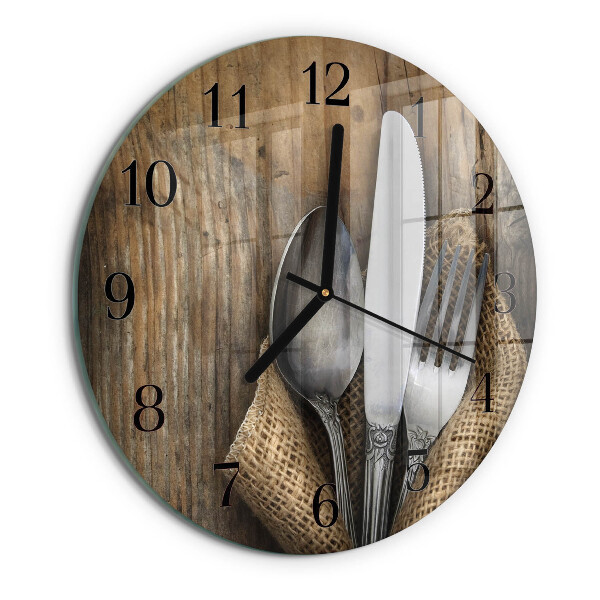 Round wall clock Cutlery