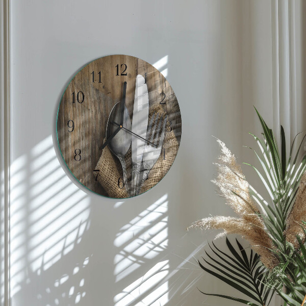 Round wall clock Cutlery