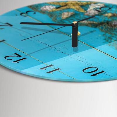 Round wall clock Sea treasures