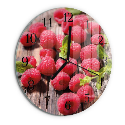 Round wall clock Raspberries