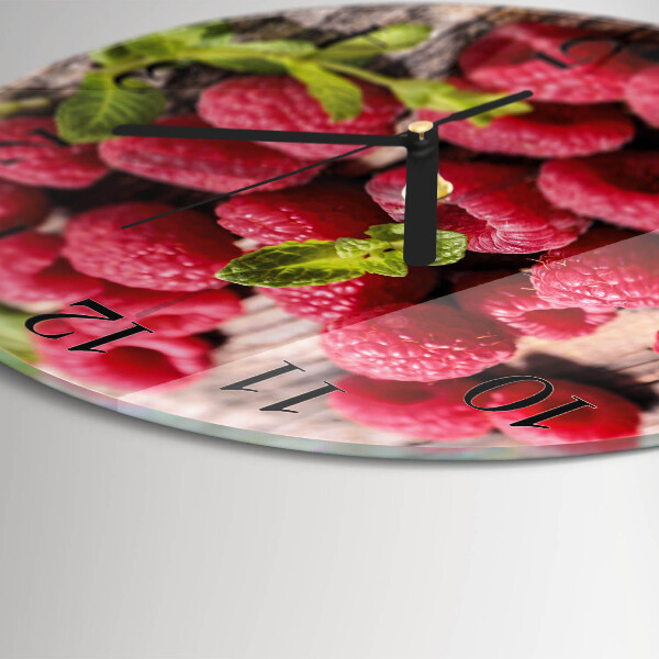 Round wall clock Raspberries