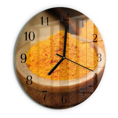 Round wall clock Turmeric
