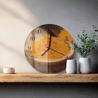 Round wall clock Turmeric