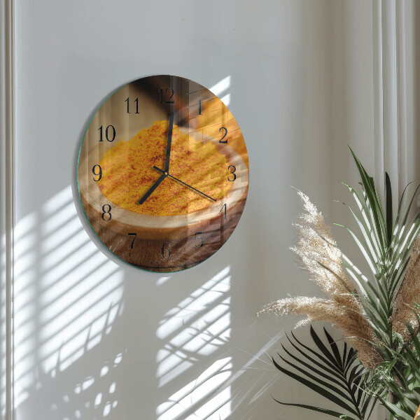 Round wall clock Turmeric