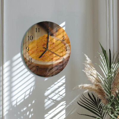 Round wall clock Turmeric