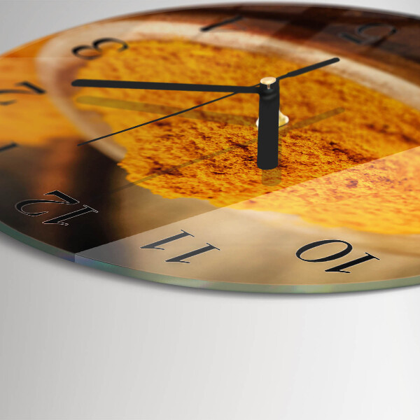 Round wall clock Turmeric