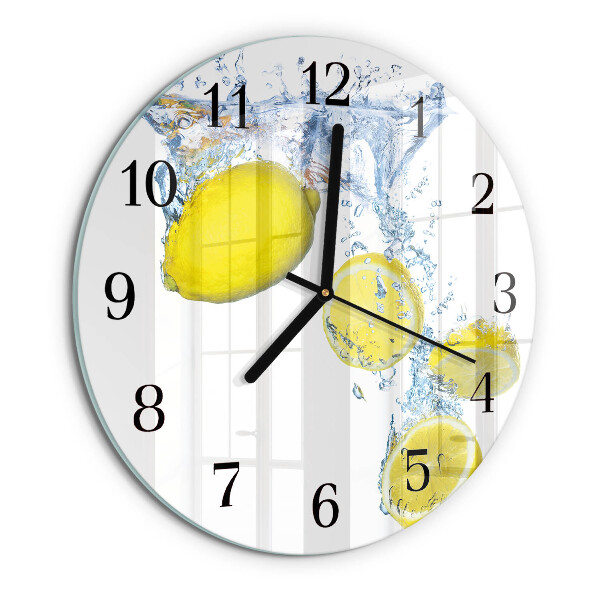 Round wall clock Lemons