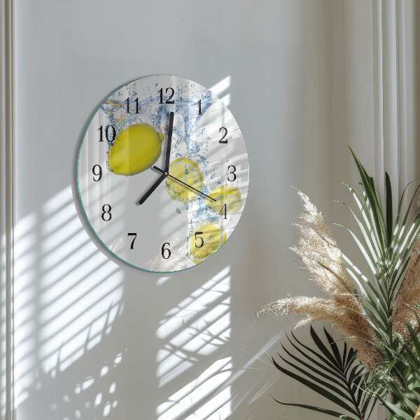 Round wall clock Lemons