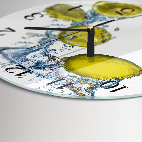 Round wall clock Lemons