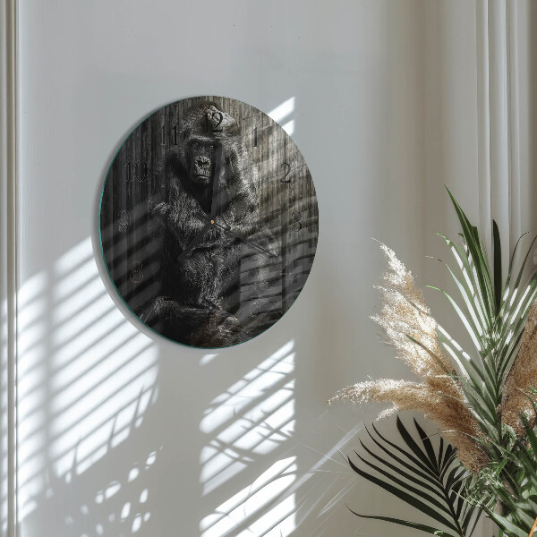 Round wall clock Gorilla