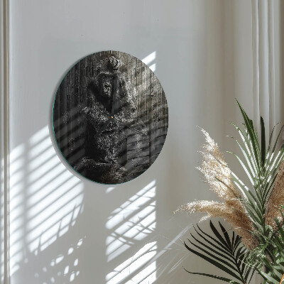 Round wall clock Gorilla