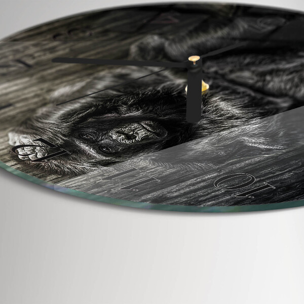 Round wall clock Gorilla