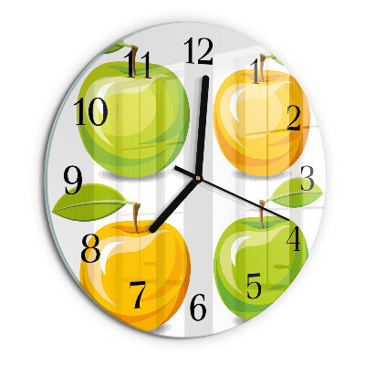 Round wall clock Apples