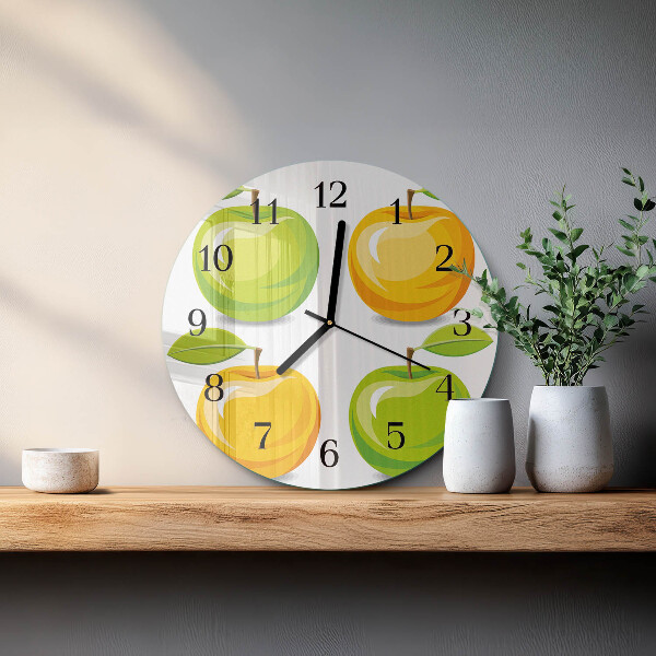 Round wall clock Apples
