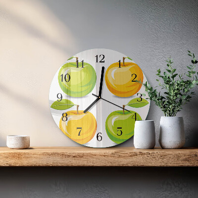 Round wall clock Apples