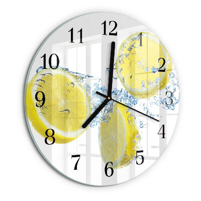 Round wall clock Lemons