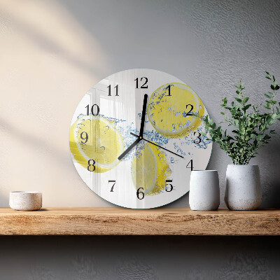 Round wall clock Lemons