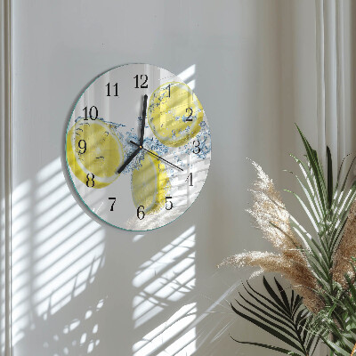 Round wall clock Lemons