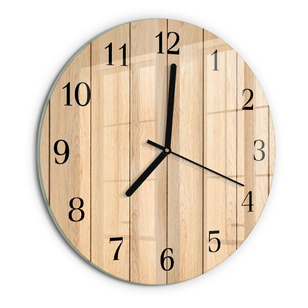 Round wall clock Wood