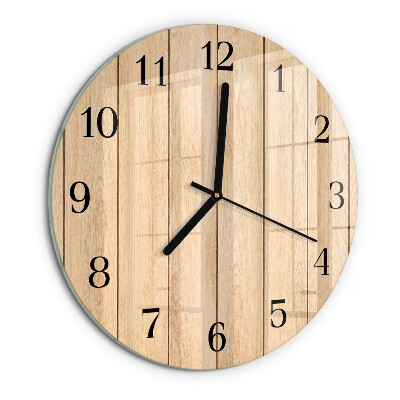 Round wall clock Wood